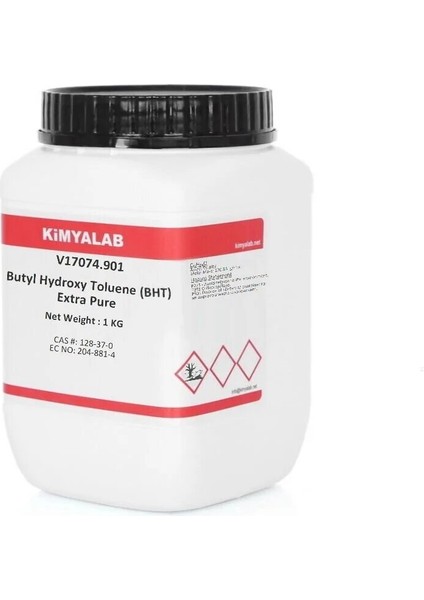 Bütil Hidroksi Toluen - 1 Kg/HDPE Şişe - Cas No : 128-37-0