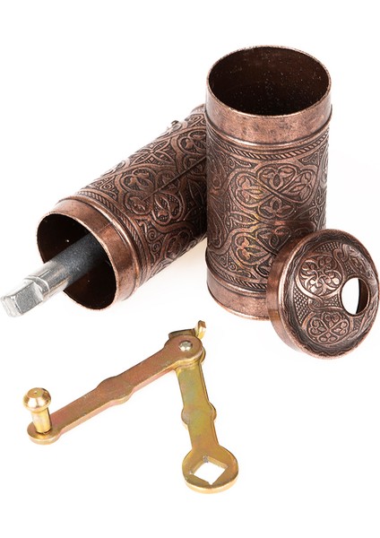 Dmt Gaziantep Otantik Kahve-Baharat Çekme Değirmeni YÜK:22CM Eni:4,5cm AĞIRLIK:475GR Bakır Renk
