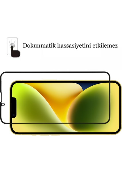 iPhone 14 Kırılmaz Cam 5d Tam Kaplayan 9h Temperli Ekran Koruyucu