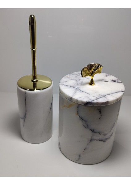 Mermer 7parça Banyo Seti Menekşe Gold Detay fırsatları