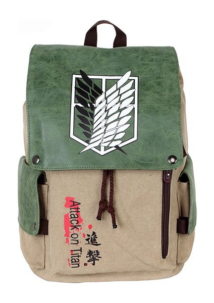 Attack On Titan Collegiate Flap Ipli Okul Çantası (Yurt Dışından)