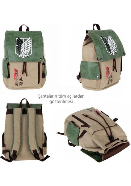 Attack On Titan Collegiate Flap Ipli Okul Çantası (Yurt Dışından)