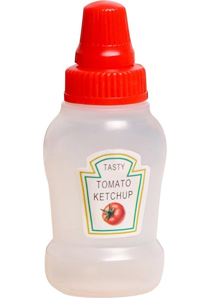 Kap Kapakları ile Biberonlar Boş Şişe 25ML Bal Şişeleri Depolama Çeşni Ketçap (Yurt Dışından)