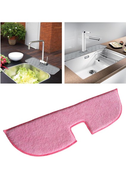 Musluk Emici Paspas Su Lekeleri Lavabo Sıçrama Korumasını Lavabo Mutfak Pembesi Için Önlemek (Yurt Dışından) indirimleri