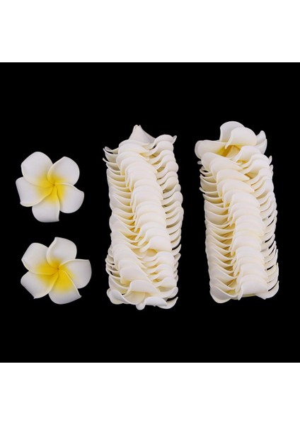 50PCSÜK Frangipani Plumeria Yaprakları Diy 5cm (Yurt Dışından)