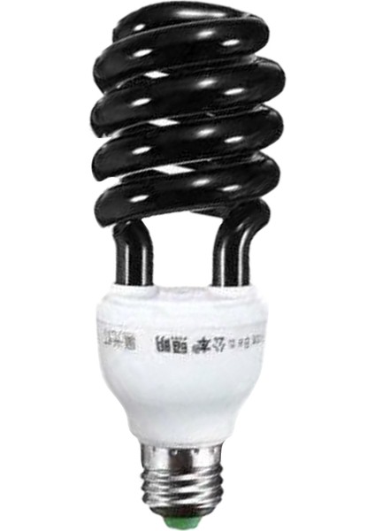 E27 5W/7W/9W/15W/20W/36W/40W 220V Tasarruf Siyah Sahne Sprial Lamba Siyah Işık - Siyah, 9W (Yurt Dışından)