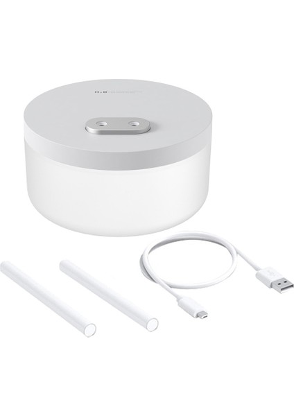 Mini Hava Nemlendiricileri Temizleyici W/gece Işık Püskürtücü Çift Sprey 1000ML USB Şarj Edilebilir Beyaz (Yurt Dışından)