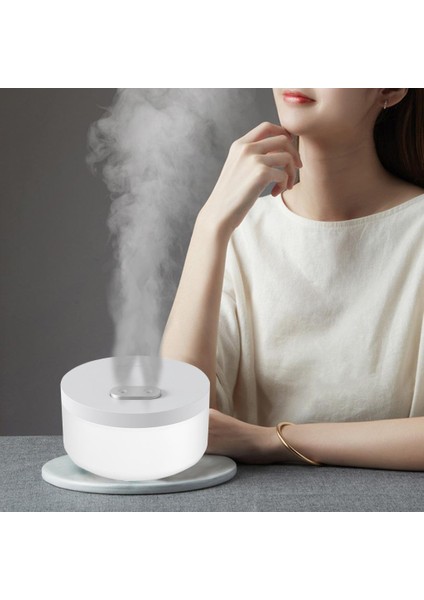 Mini Hava Nemlendiricileri Temizleyici W/gece Işık Püskürtücü Çift Sprey 1000ML USB Şarj Edilebilir Beyaz (Yurt Dışından)