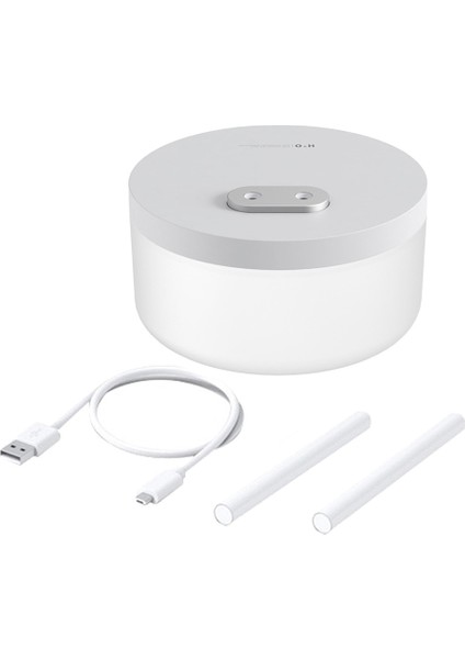 Mini Hava Nemlendiricileri Temizleyici W/gece Işık Püskürtücü Çift Sprey 1000ML USB Şarj Edilebilir Beyaz (Yurt Dışından)