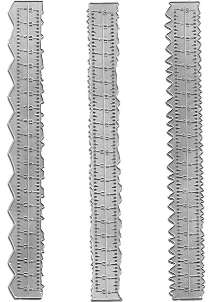 3x Kağıt Yırtılma Cetveli Kağıt Ripper Alet Diy Malzemeleri Metal Şablon Aksesuarları Güverte Cetvel Kabartma Kesme Kalıpları Kart Yapımı Için Kalıp (Yurt Dışından)