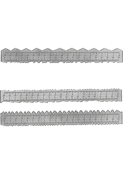 3x Kağıt Yırtılma Cetveli Kağıt Ripper Alet Diy Malzemeleri Metal Şablon Aksesuarları Güverte Cetvel Kabartma Kesme Kalıpları Kart Yapımı Için Kalıp (Yurt Dışından)