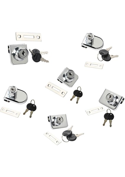 Dolap Çekmece Vitrini 2 2pcs Tuşlarıyla Kilidi 35X32MM A (Yurt Dışından)