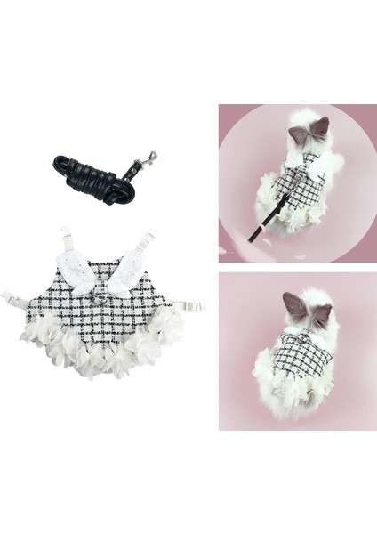 Pet Tavşan Demeti Yelek ve Set Küçük Evcil Tavşan Giysileri Aksesuarları (Yurt Dışından)