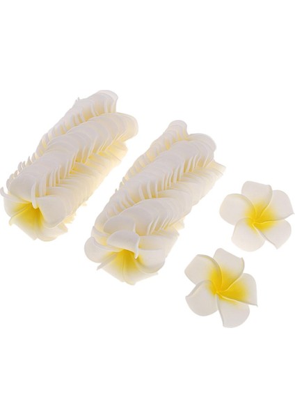 50PCSÜK Frangipani Plumeria Yaprakları Diy 6cm (Yurt Dışından)