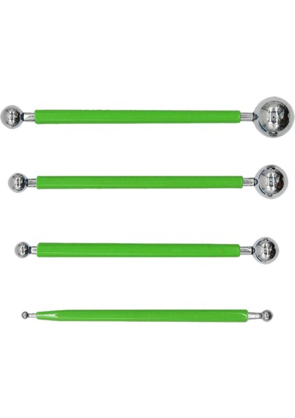 4x Ball Stylus Dotting Aletleri Heykel Çömlekçilik Araçları Araçları Yeşil (Yurt Dışından)