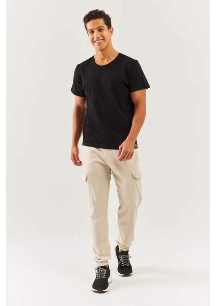 Siyah Oversize RahatPamuklu Penye Bisiklet Yaka Kısa Kol Basic T-Shirt Classic Collection fiyatları