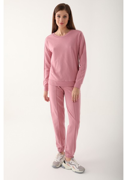 Stylish Pembe Kadın Eşofman Takımı modelleri