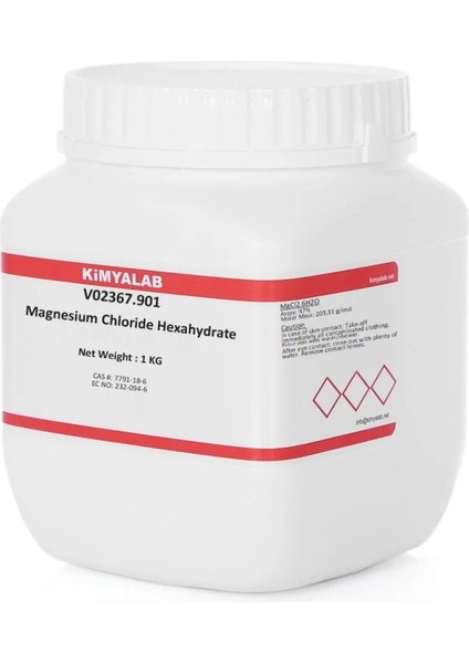 Magnezyum Klorür 1 Kg/HDPE Şişe - Cas No : 7791-18-6