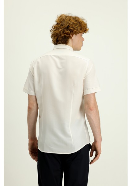 Techno-Line Kısa Kol Slim Fit Gömlek modelleri