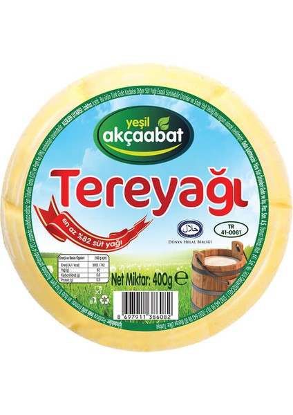 Yeşil Akçaabat Trabzon Tereyağı Tuzsuz 2 x 400 gr