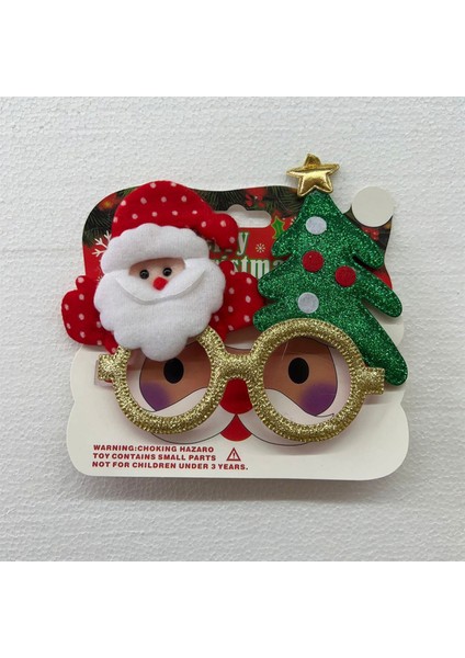 - Yılbaşı Temalı Plastik Gözlük (Noel Baba-Çam Ağacı)