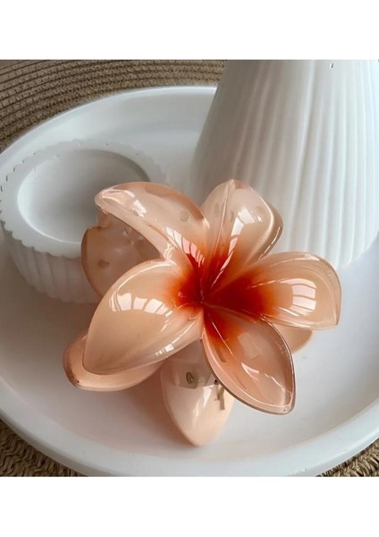 Lotus Mandal Saç Tokası Akrilik Parlak (Somon) indirimleri