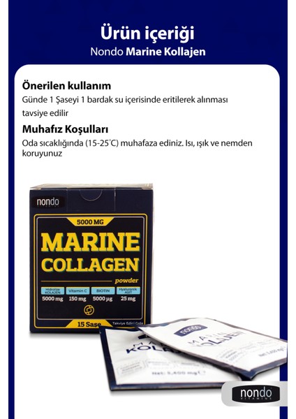 Marine Kolajen Collagen 15 Saşe