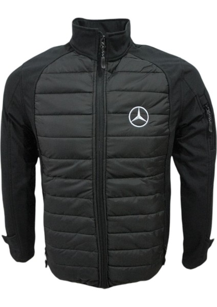 Mercedes Mont Softshell-Ray Desen Likralı Siyah 5 Cepli - Erkek