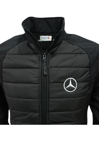 Mercedes Mont Softshell-Ray Desen Likralı Siyah 5 Cepli - Erkek