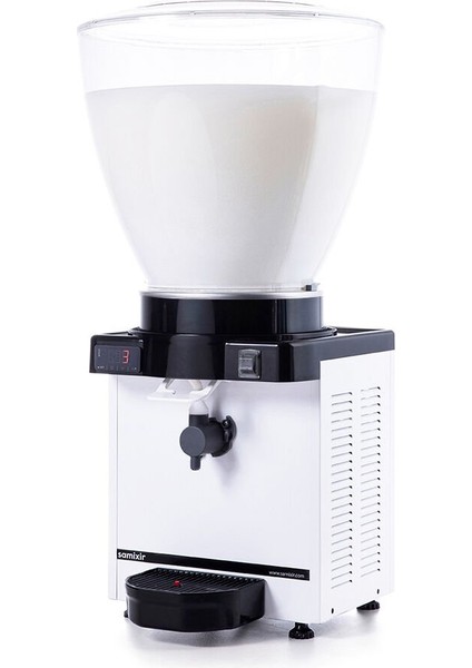 KAM40 Panoramik Köpüklü Ayran Dispenseri 40 L Beyaz