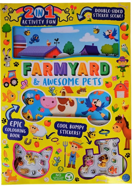 Farmyard & Awsome Pets - 2 In 1 Activity Fun