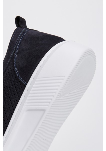 Leo Erkek Lacivert Nubuk Deri Sneakers & Spor Ayakkabı 04 3502 Erk Ayk Y23 indirimleri