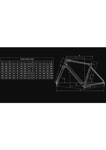 Infınıto Xe 105 Di2 Karbon Yol Bisikleti 2023 Model 53.5cm Siyah