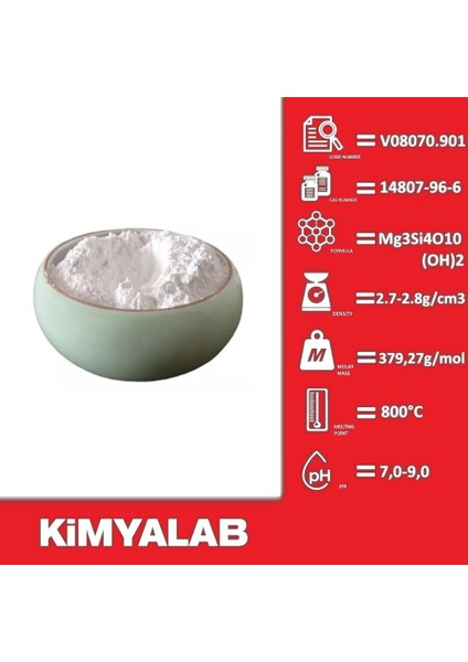 Talk Toz Pudra 1 Kg - (1 Kg/HDPE Şişe) - (CAS No : 14807-96-6)
