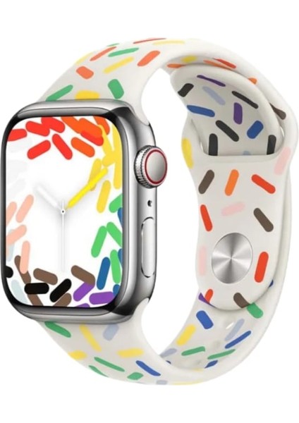 Apple Watch Uyumlu 42MM 44MM 45MM 49MM 1/2/3/4/5/6/se/7/8/ultra Kordon Yeni Baskılı Pride Edition