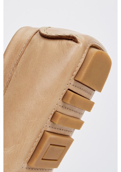 Astro Erkek Bej Deri Loafer Ayakkabı 355 13660 Erk Ayk Y23 indirimleri