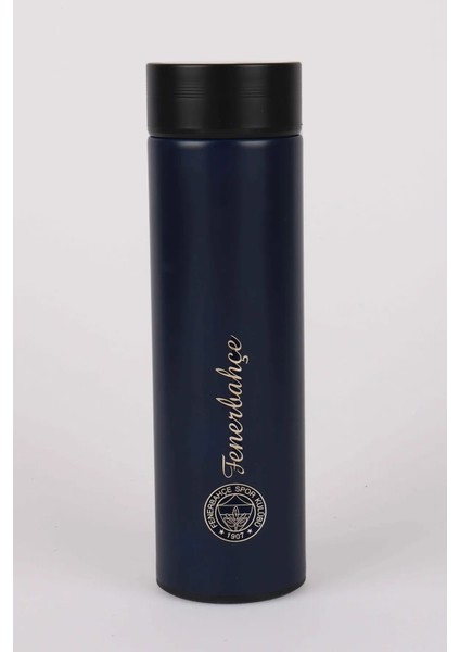Fb Çelik Matara Lacivert Yazılı Termoslu 500 Ml. 509519