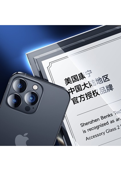 iPhone 14 Pro ​uyumlu Benks King Kong Pvd Kamera Lens Koruyucu Gold