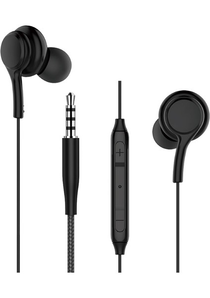 Hi-Fi Ses Kaliteli 3.5mm Kulakiçi Kulaklık Wiwu EB310 Siyah