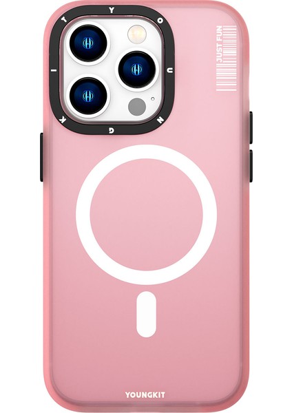 iPhone 13 Pro Uyumlu Kılıf Magsafe Şarj Özellikli Youngkit Colored Sand Serisi Kapak
