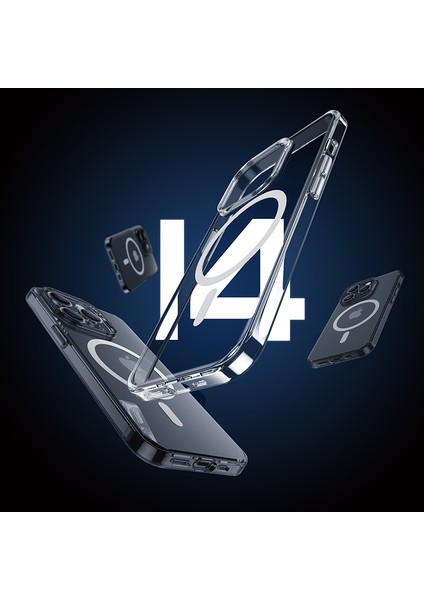 iPhone 14 Pro Uyumlu Kılıf Wireless Şarj Destekli Benks Yeni Magnetik Crystal Şeffaf Pc Kapak fiyatları
