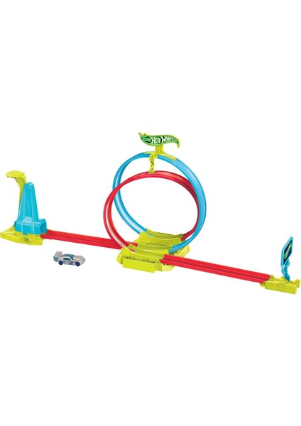 Hot Wheels Neon Yarışlar Çifte Çemberde Yarış Seti HPC05