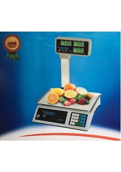 Elektronik Boynuzlu Ekranlı Terazi Bakkal Manav Market Pazarcı Tartısı (Max:40 kg 2gr Hassasiyet) modelleri