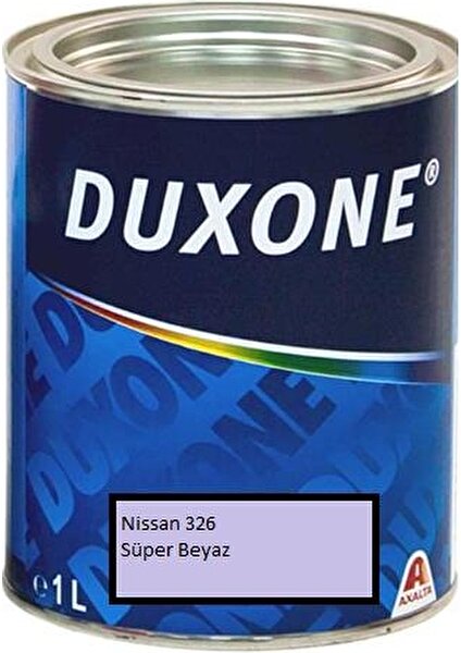 2k 1/1 Nissan 326 Süper Beyaz Düz Boya 1 Litre