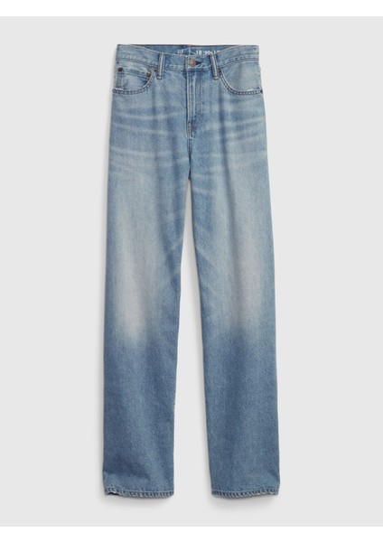 100% Organik Pamuk Washwell™ 90's Loose Fit Jean Pantolon