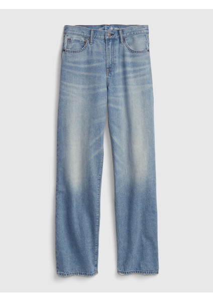 100% Organik Pamuk Washwell™ 90's Loose Fit Jean Pantolon