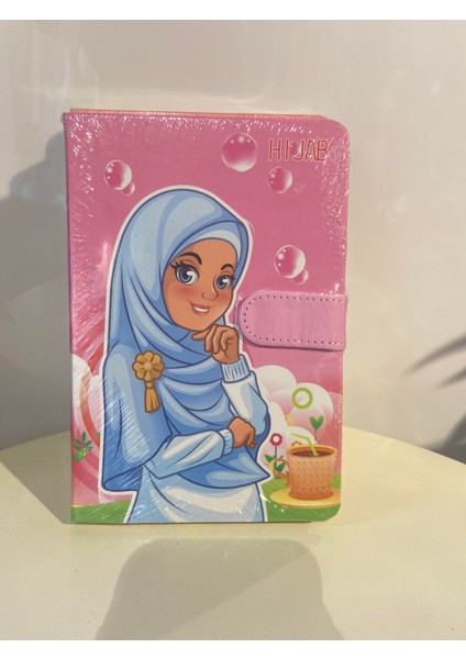 Sevimli Kız Mıknatıslı Defter Çizgili