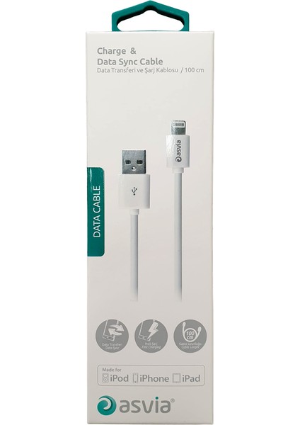 Apple Lisanslı Hızlı Şarj Kablosu Lightning USB 1mt Lisanslı Iphone Kablo