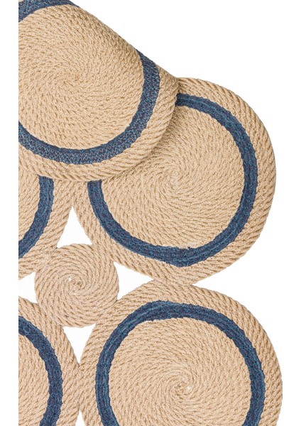 Patna Ptn 01 Natural Navy Jüt ve Hasır Görünümlü Hav ve Toz Vermez Örgü Halı fiyatları