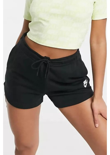 Essantial Nsw Standart Kesim Siyah Kadın Günlük Stil Spor Şort